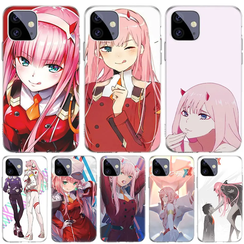 

Zero Two Darling FranXX Case for Apple iPhone 13 12 11 Pro SE 2020 X XR XS Max 7 8 6 6S Plus 5 5S Silicone Phone Cover Coque