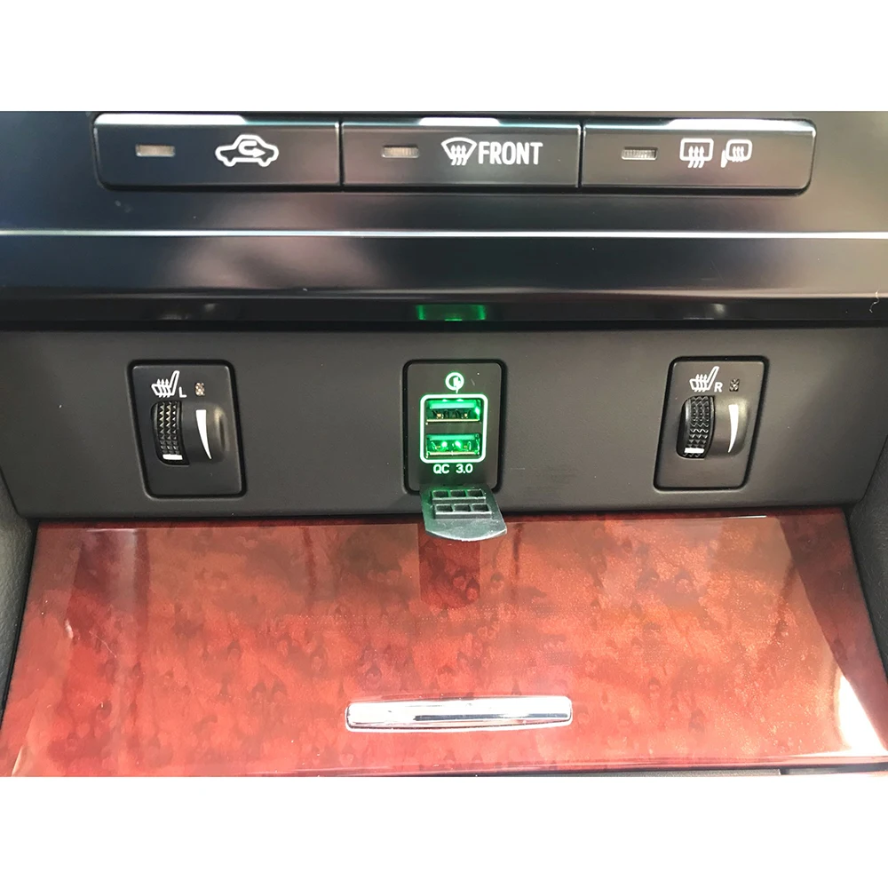 Адаптер питания QC3.0 с двумя USB-разъемами для модификации автомобиля Nissan Sylphy TEANA Tiida