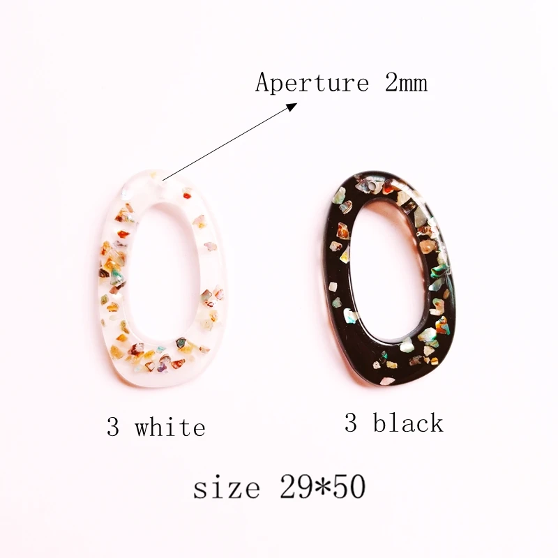 Японские и корейские свежие зернистые Текстуры Акриловые черные белые серьги