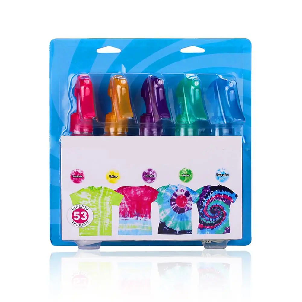 

Tie-dye Spray Kit 5 Colors Pigment Dye Resin Pigment DIY Handmade Crafts Art Sets Solid Color AB Resin Paint Dye #1