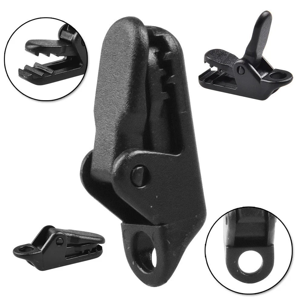 

Tent Clamp Tent Clip Tarp Clamp Heavy Duty Outdoor Plastic Windproof Canopy Accessories Black For Camping Use 10PCS Tent Clamp