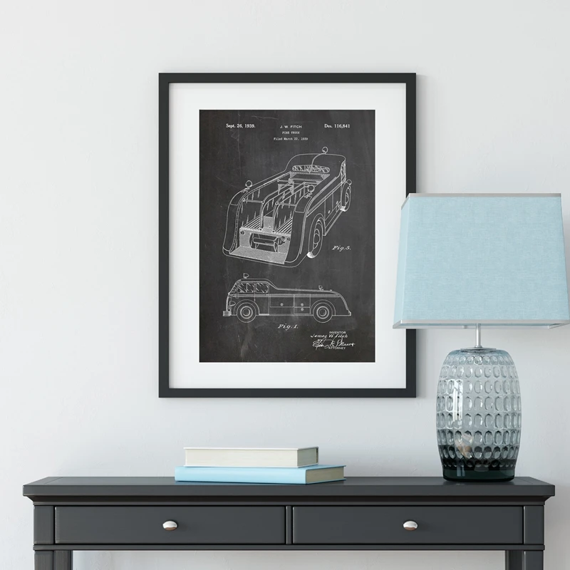 Пожарный Подарки лакированная Винтаж Арт холст картины Плакаты и принтами для