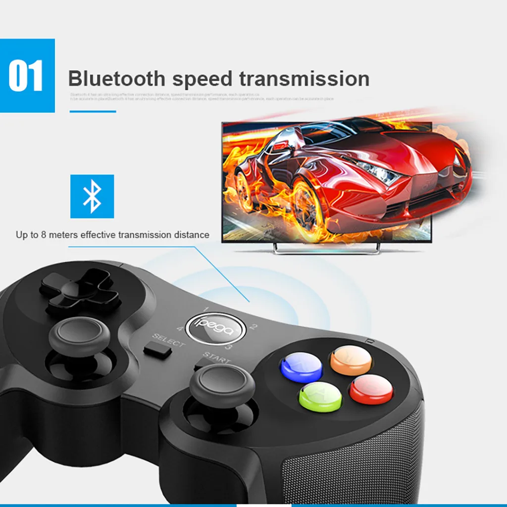 Беспроводной Bluetooth игровой контроллер геймпад джойстик для Android ПК Поддержка 4-5,5-дюймовый мобильный телефон для Pubg 360 градусов