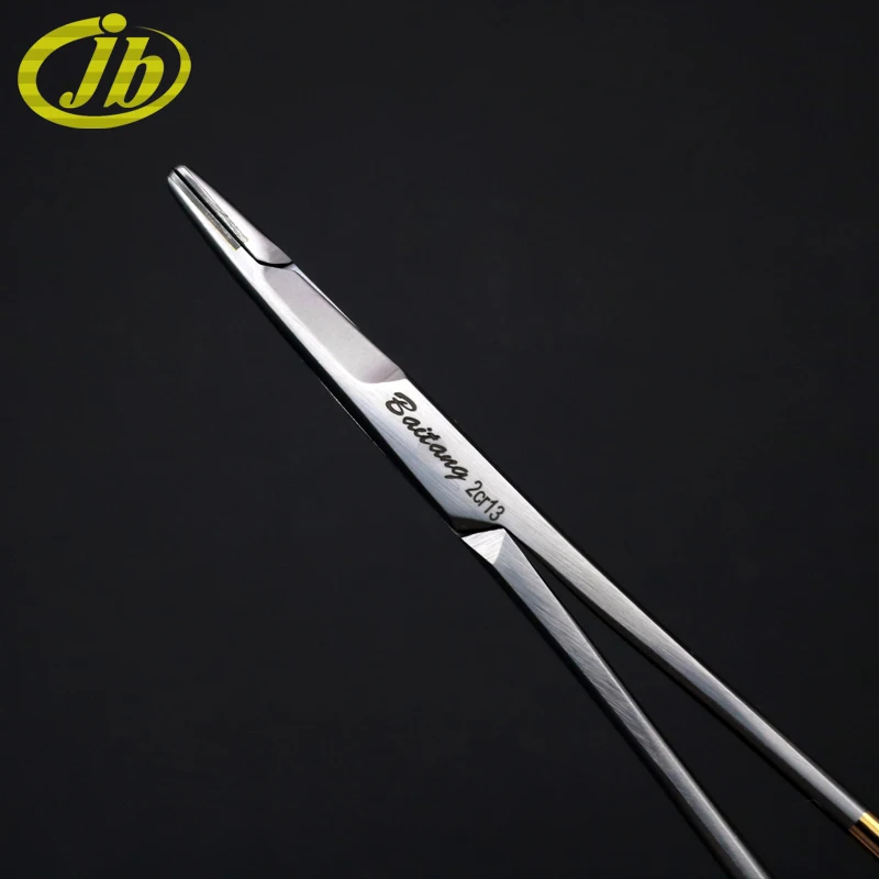 Needle holding pliers (with scissors) 12.5cm surgical operating instrument stainless steel empiecement sharp