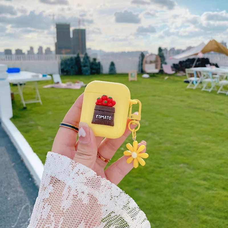 Милый жемчужный браслет оболочка брелок карамельные цвета мультяшный узор чехол