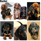 Набор для алмазной вышивки сделай сам, 5d картина из круглых страз с породы таксы, вышивка крестиком, квадратная мозаика, домашний декор