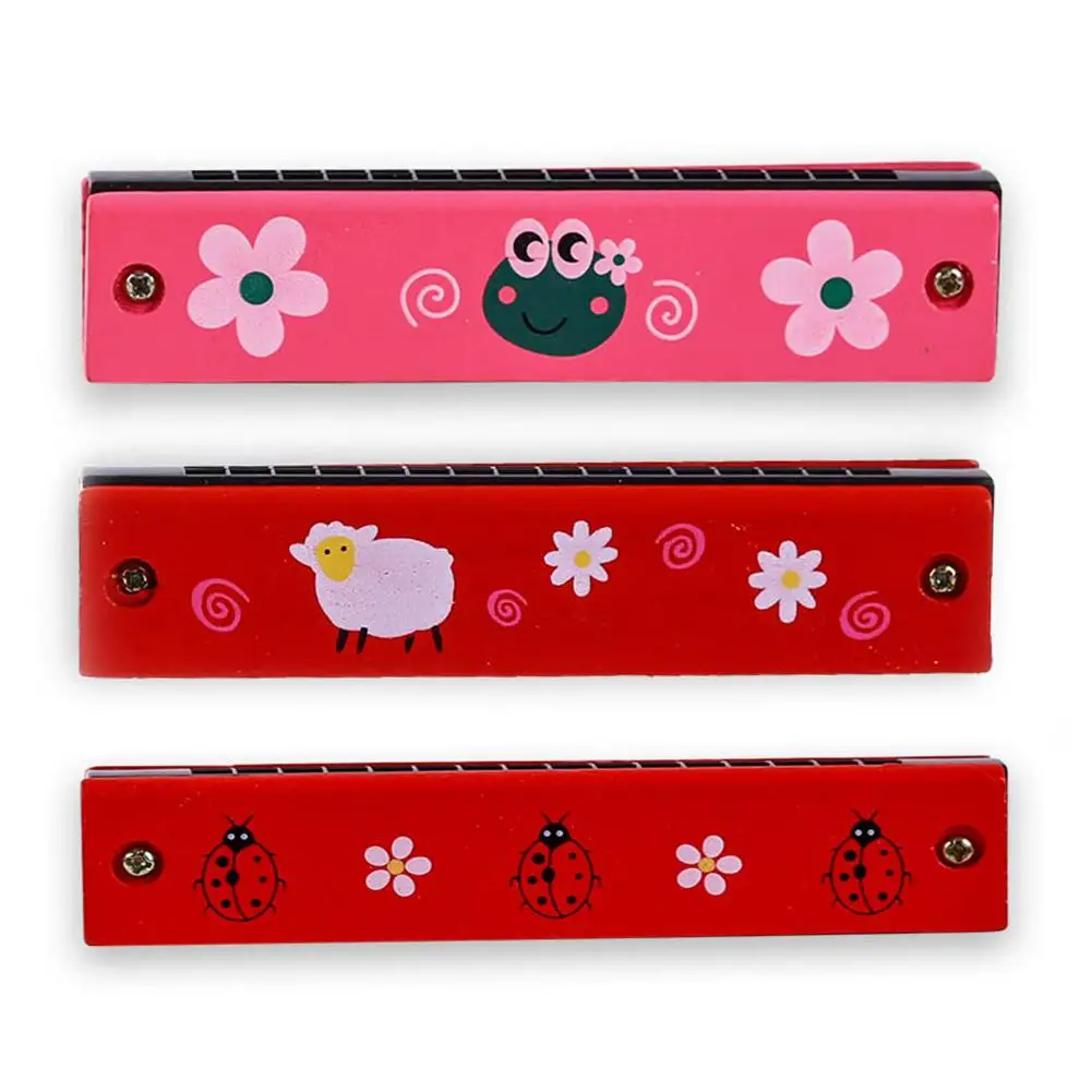 16 отверстий милый Губная гармошка музыкальный инструмент Монтессори