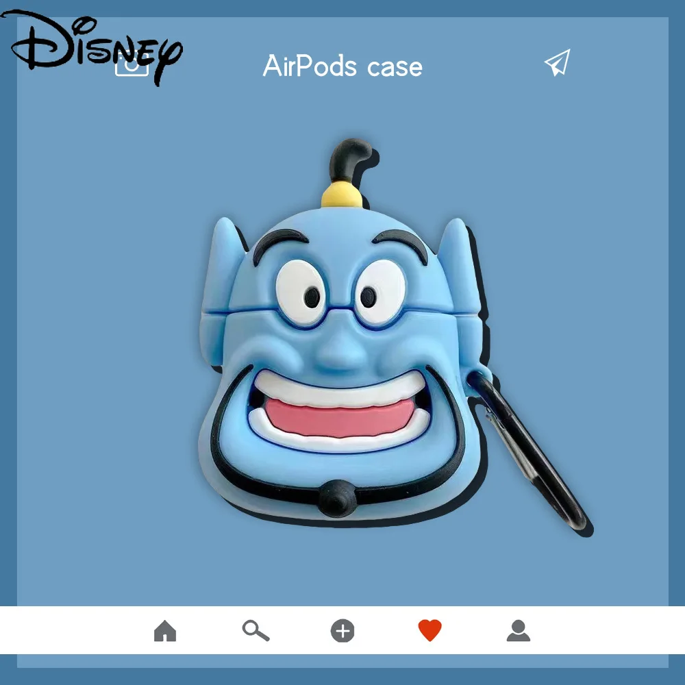 

Disney cartoon Aladdin magic lamp Bluetooth-compatible wireless earphone cover for iPhone airpods1/2/pro3 boy earphone shell