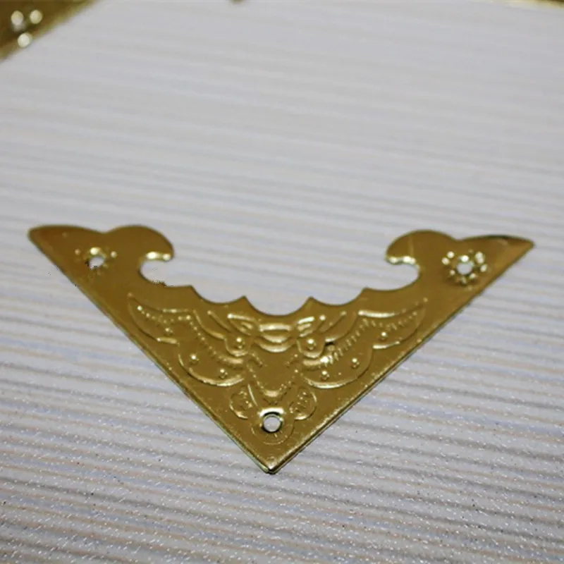 30 шт. филигранные треугольные кабошоны летучая мышь старинные желтые углы с