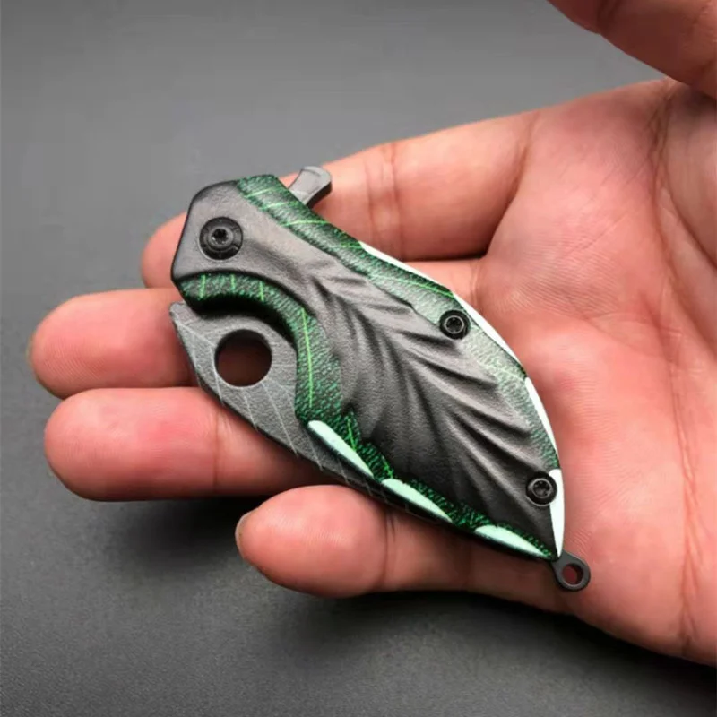 

Outdoor Camping Tactical Folding Knife Mini Knife Leaf Shape Pocket Key Knife EDC Gift Hunting Camping Fishing Survival tools