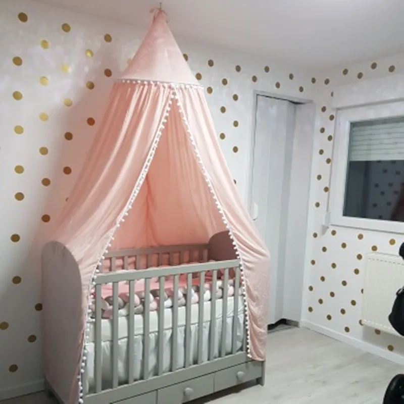 

Nordic Children's Room Dome Bed Tent Baby Bed Mosquito Net Girl Bedroom Bed Tent Baby Cot Mosquito Net Canopy Crib Baby Curtains