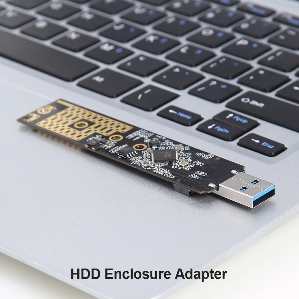 

RTL9210 Chip M.2 NGFF M Key SSD to to USB 3.1 Type A Card HDD Case with USB Cable Pouch New NVMe to USB Adapter