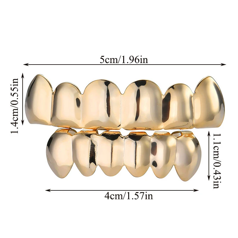 Подтяжки унисекс декор для зубов в стиле хип хоп мужские грили золотые зубы панк