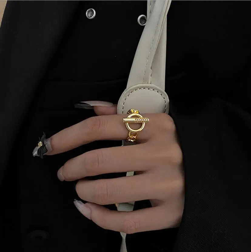 

Женское кольцо в виде знака бесконечности с цепочкой из стерлингового серебра 925 пробы, ручная работа, витое геометрическое искусственное к...