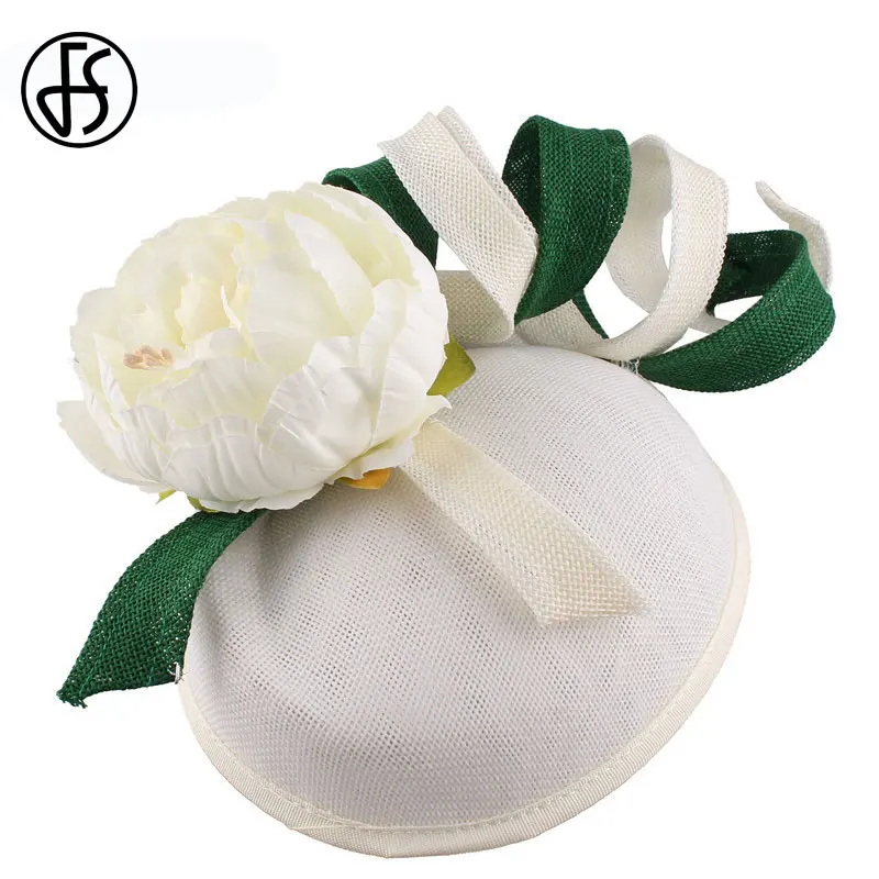 FS элегантный бежевый белый головной убор для женщин различных мероприятий