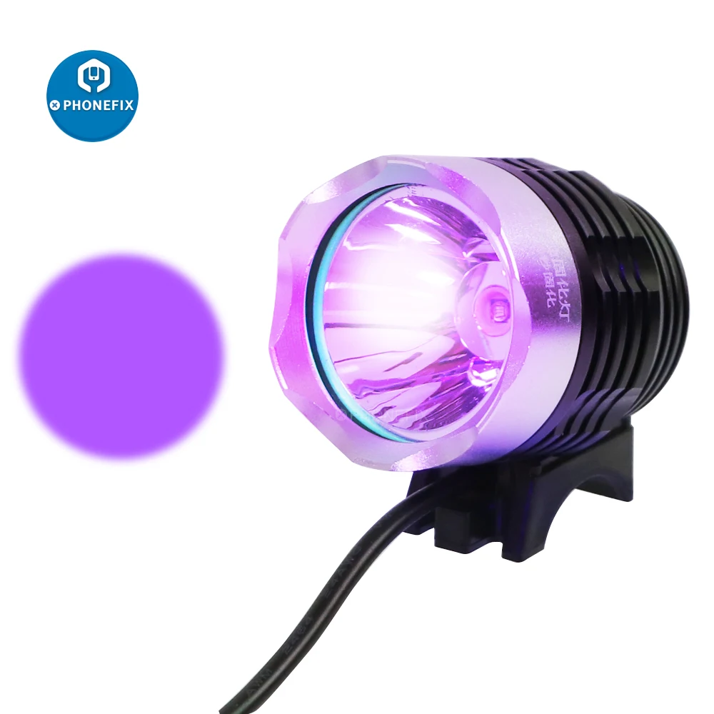 5V UV Flashlight Black Light Ultraviolet Lamp UV Glue Curing LED Lamp for Refurbish LCD Screen Phone Circuit Board Repair Tools
