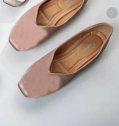 pink satin round toe Туфли на плоской подошве с украшением в виде кристаллов, стразы, цветы; замшевые, сатиновые туфли из искусственной кожи; цвет на заказ; большие размеры 43; вечерние туфли - Цвет: pink satin round toe