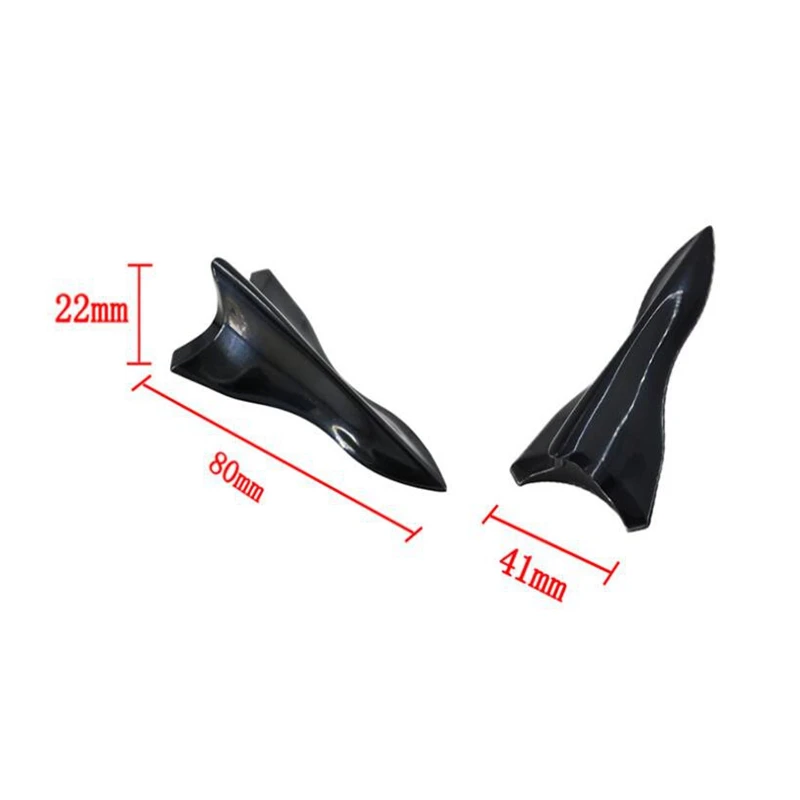 

Car modification parts decoration roof tail black pointed shark fin Reduce driving resistance car Accessories