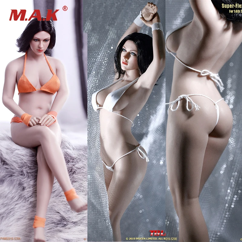 27 8 см S29A/S29B 1:6 супер гибкая микро Толстая девушка бледная/Солнцезащитная кожа