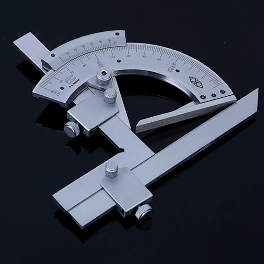 

Точный Гониометр 0-320 градусов, угломер, измеритель, линейка, инструменты, универсальный транспортир, деревообрабатывающий измерительный ин...