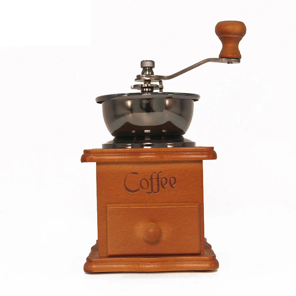 

Portable Retro Wooden Hand Grinder Coffee Machine Grinder Hand Grinder Manual Coffee Bean Grinder Household KitchenTools