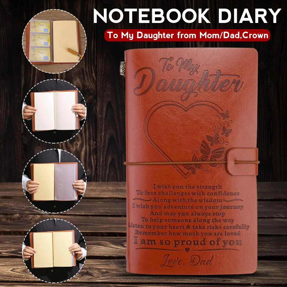 

20x12 см 3 стиля ретро кожаный Тетрадь PU кожаная Записная книжка "сделай сам" Семья дневника день рождения подарки для детей