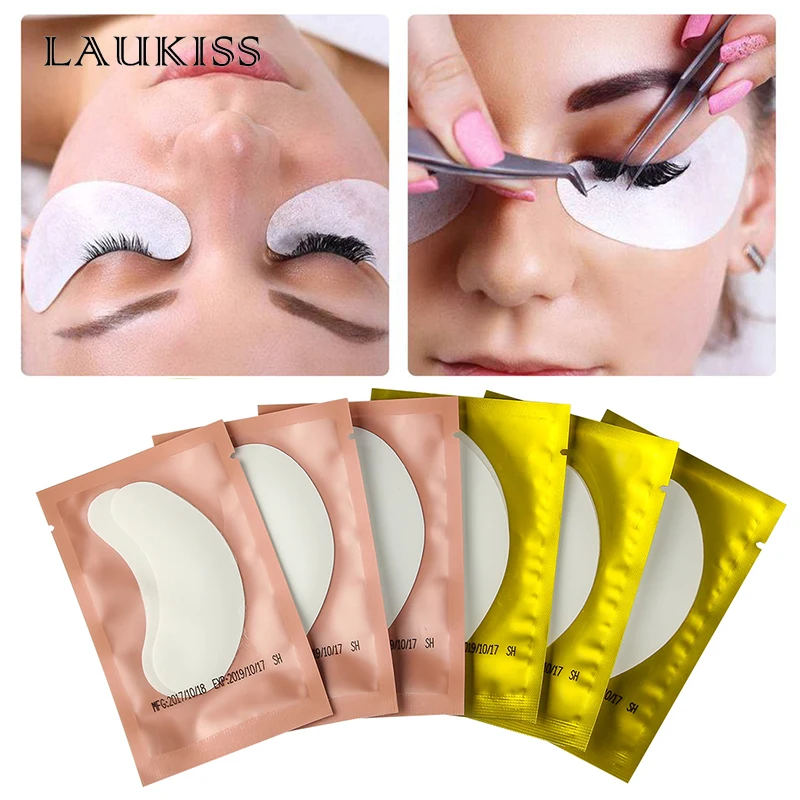 50 пар/упак. Новый Бумага пластыри ресниц под глаза подушечками ресницы