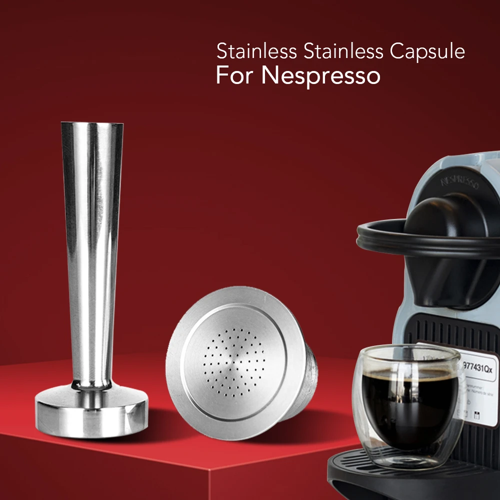 Nespresso многоразовая капсула из нержавеющей стали кофе Inox кафе постоянный фильтр