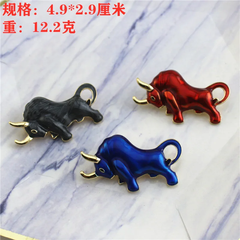 New Year of the Ox Retro enamel fashion bull brooch Alloy creative Zodiac broochs | Украшения и аксессуары