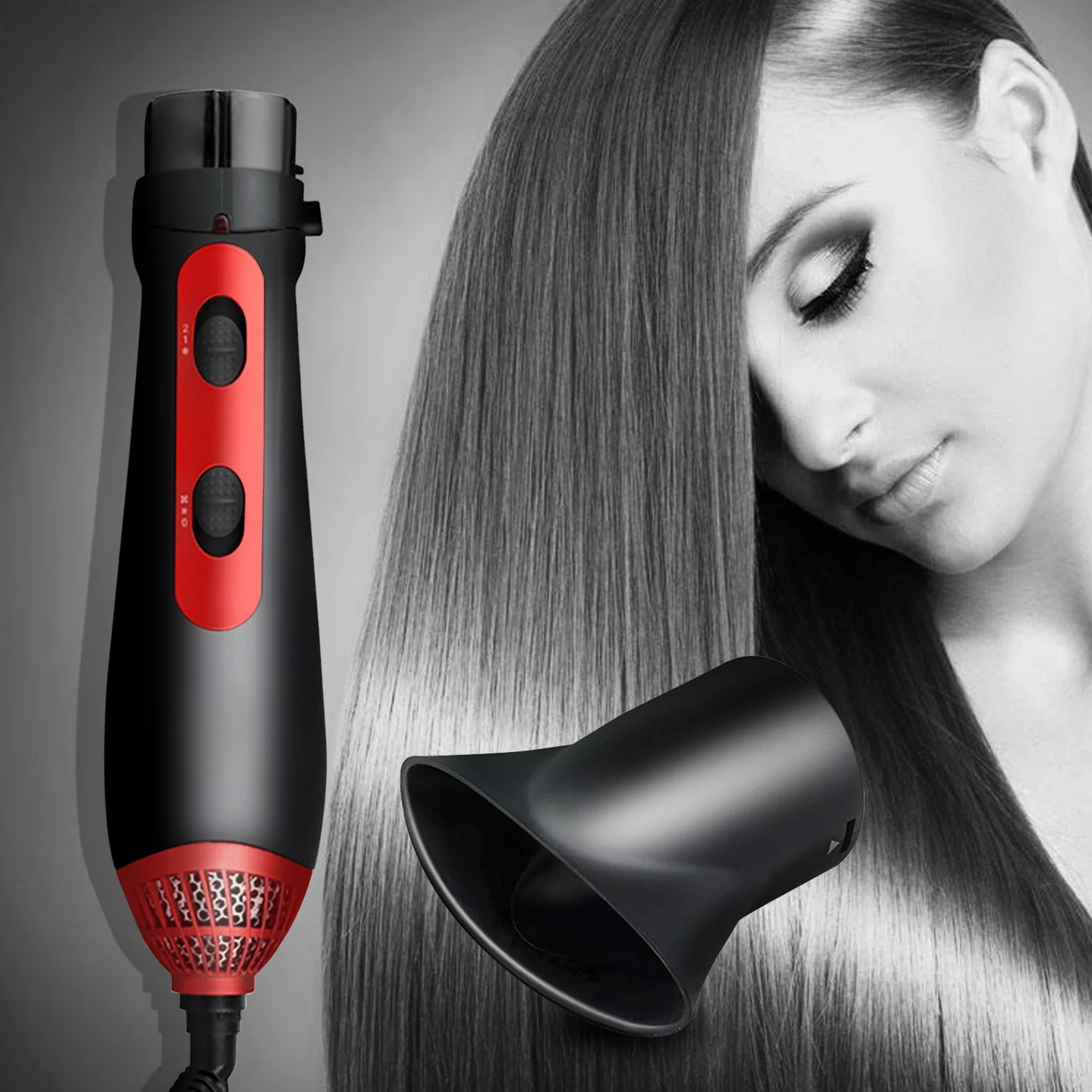 

Professional 3 In 1 Hair Dryer Multifunction Hair Styling Tools Anti Scalding Hair Straightener Curler Dryer Comb Brush Machine