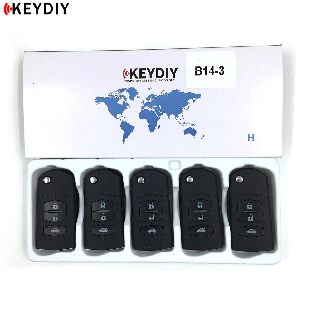 

5pcs/lot KEYDIY KD900 B14-2/3/4 Car Key for KD MINI/URG200/KD-X2 Key Programmer B Series Remote Control