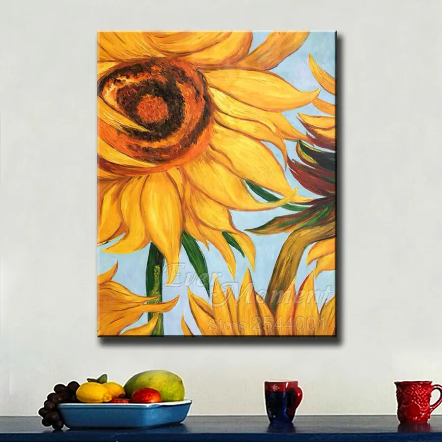 Алмазная живопись с подсолнухами ASF1810