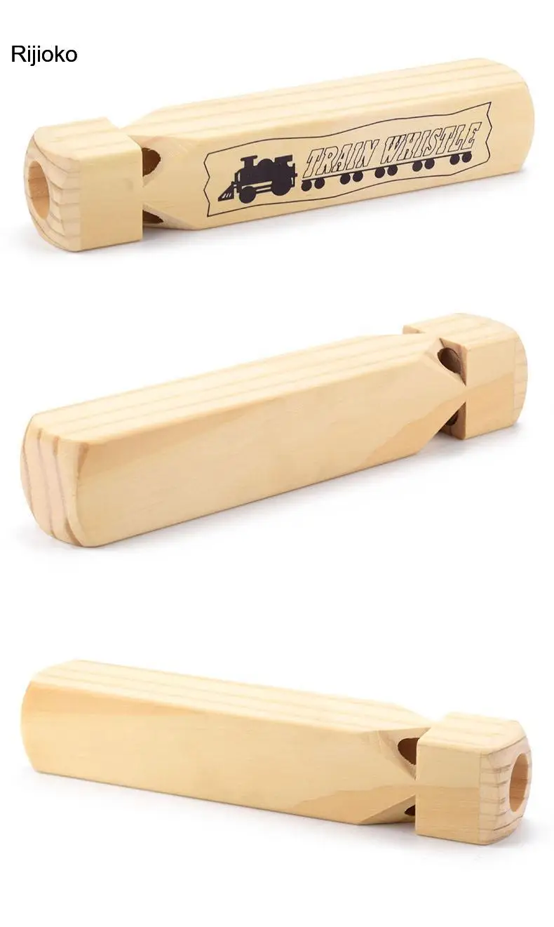 

Kids Wooden Train Whistle Toy Baby Developmental Toy Parent-child Teaching Wood Musical Instrument Educational Toys Gift