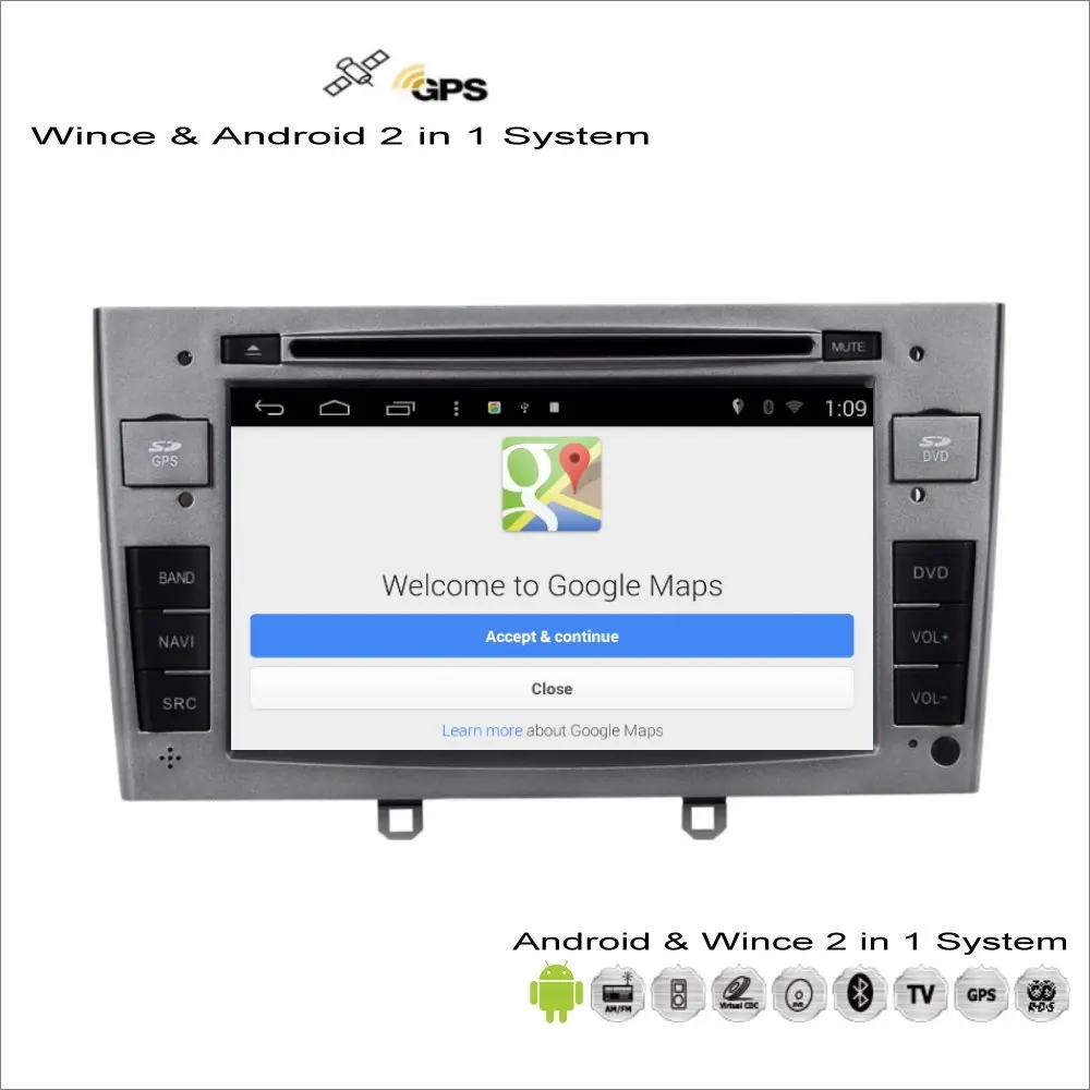 Для Peugeot RCZ/308/408 2009 2015 автомобильный Android мультимедийный плеер Радио CD DVD GPS Карта