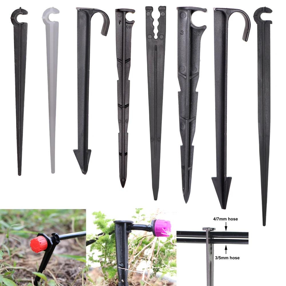 

Reinforced Hose Support Frame 4/7mm 3/5mm (8/11mm) 16mm 20mm Tubing Hook Fixing Rod Suitable for Irrigation Supplies Accessories