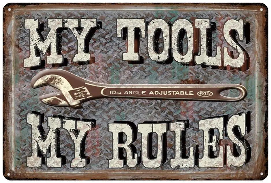 Новинка интересные металлические знаки для автостоянки в стиле ретро оловянные