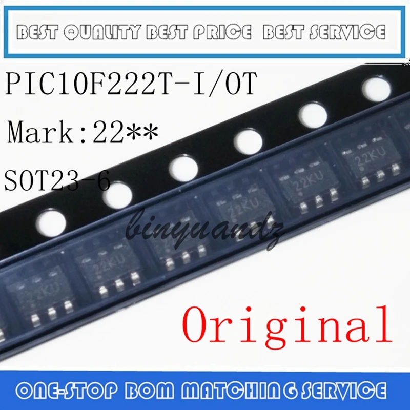 

5PCS New Original PIC10F222T PIC10F222T-I/OT SOT23-6