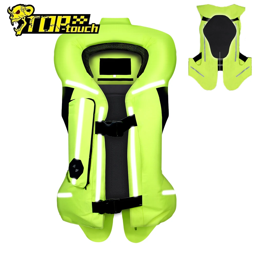 

CE Motorcycle Jacket Men Women Riding Life Vest Reflective Airbag Motocross Life Chaleco Airbag Protective Clothing Size S-3XL