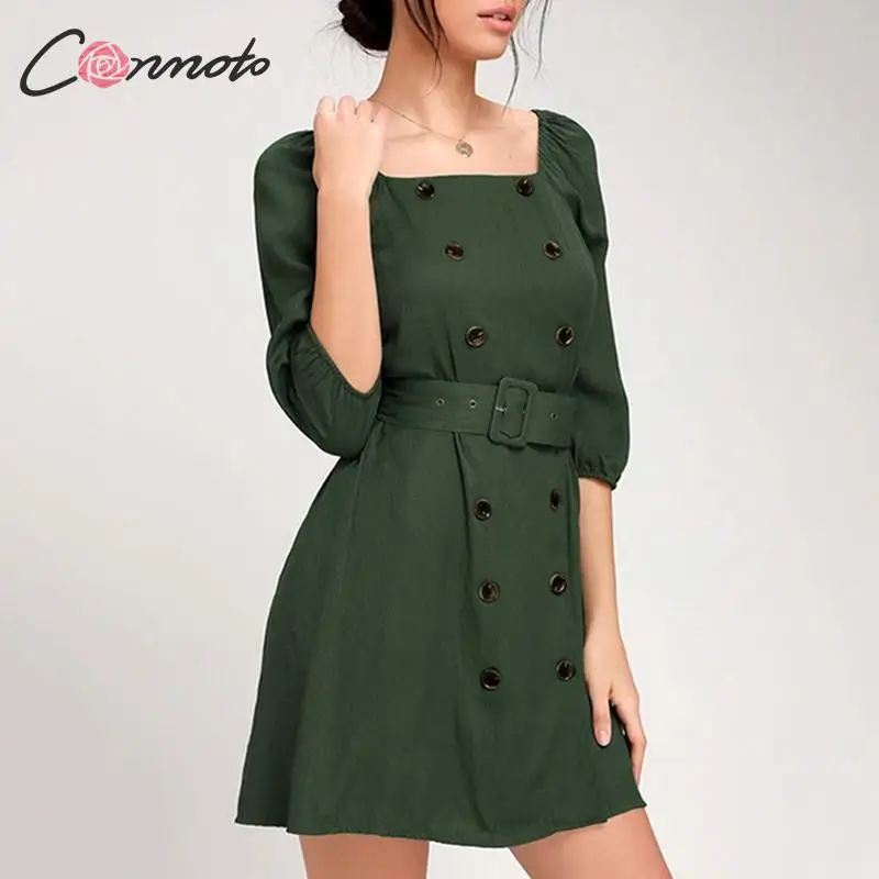 Conmoto модное короткое платье с открытыми плечами Сексуальное Женское деловое шикарное красное с высокой талией трапециевидное свободное кружевное платье Vestidos