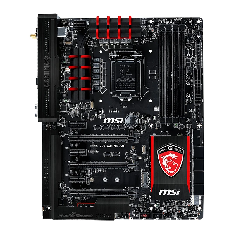 Bestellen Z97 GAMING 9 AC Für MSI Original Intel Z97 DDR3 Ram LGA 1150 I3 I5 I7 CPU Verwendet PC Gaming Motherboard 32GB 3 × PCI-E X16 3,0 Slots