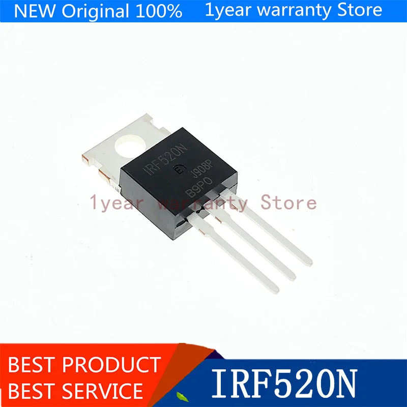 

100%New and original IRF520N IRF520 TO-220 IC 100pcs/lot