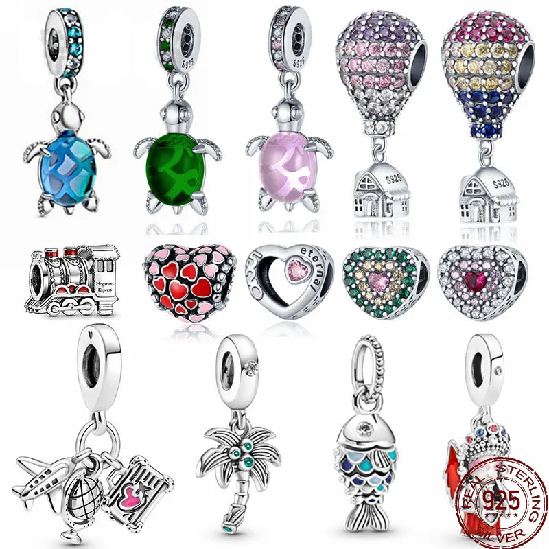 

Женский браслет «розовая черепаха» из серебра 100% пробы