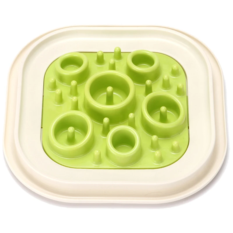 Топ миска для собаки кошки медленное кормление миски щенков питание кормушка