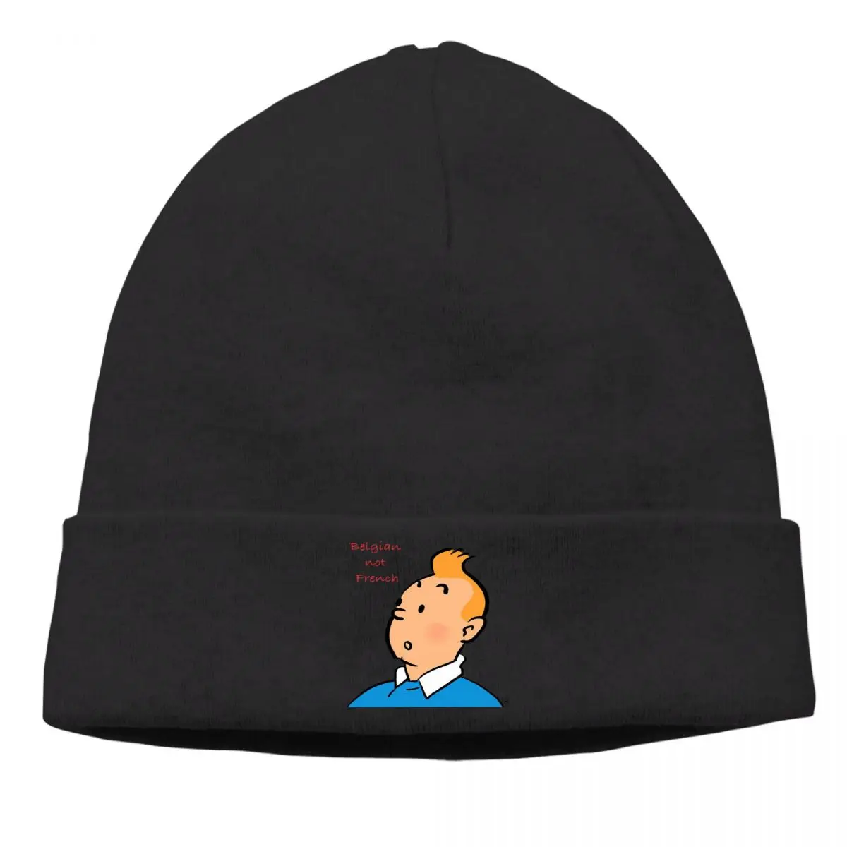 

The Adventures of Tintin Milu Adventure Anime Winter Warm Beanie Hats Belgian Not French Knit Bonnet Hipster Skullies Caps