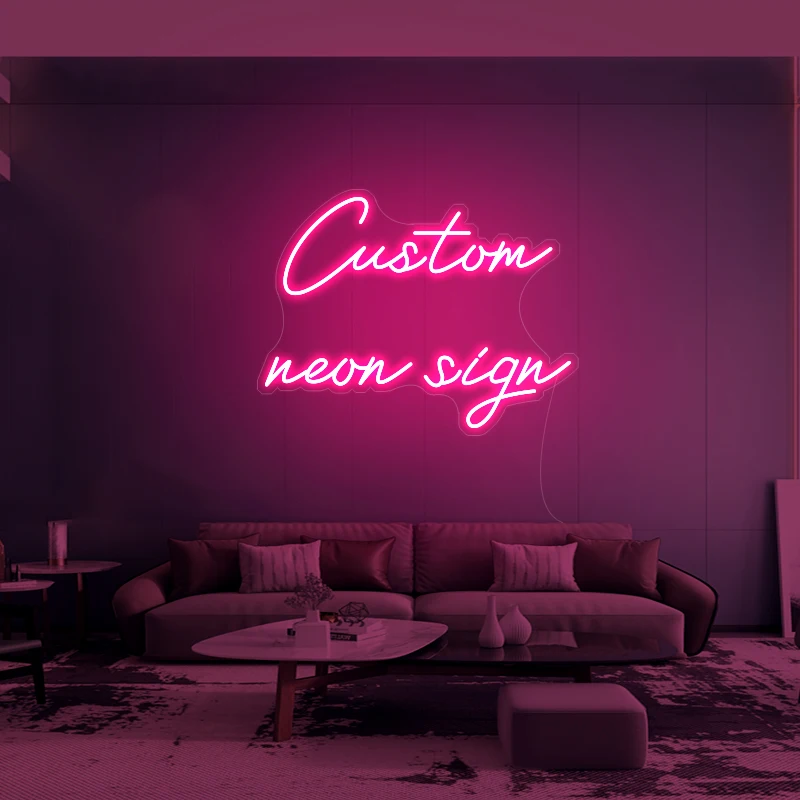Custom Neon Sign Led Neon Sign Wall Art Decor Neon Light Sign Home Room Party Custom Neon Sign Personalised Birthday Decoration