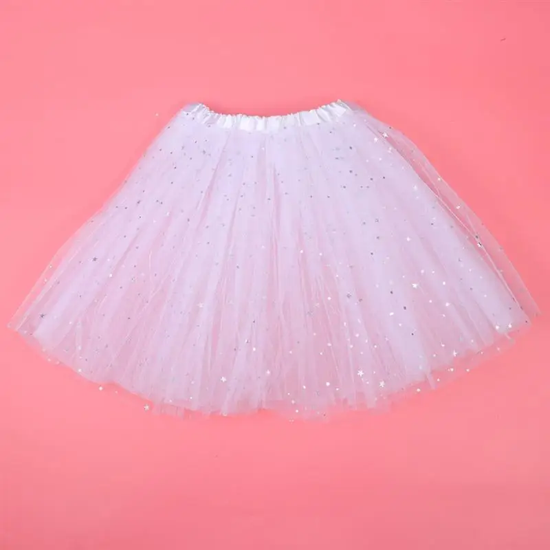 

1pc Sequined Tutu Skirt Luminous Half-Length Mesh Skirt Festival Costume Clothes Gauze Skirt Dress Party Accessory for Adult Wom