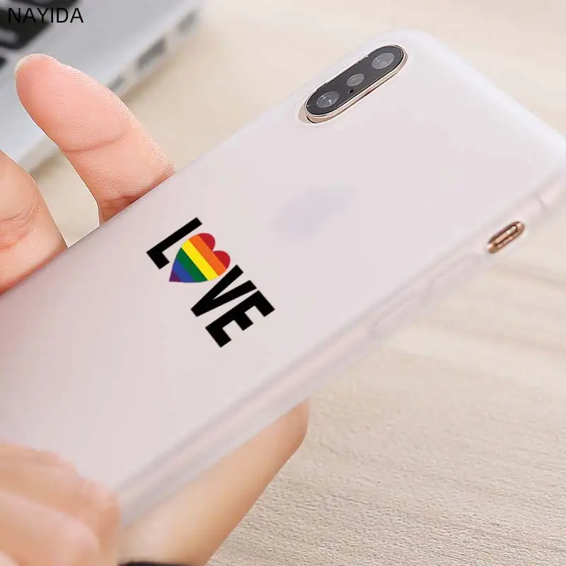 Мягкий силиконовый чехол для телефона iPhone 12 11 Pro XS Max XR X 8 7 6 Plus 5S SE S Чехол ЛГБТ