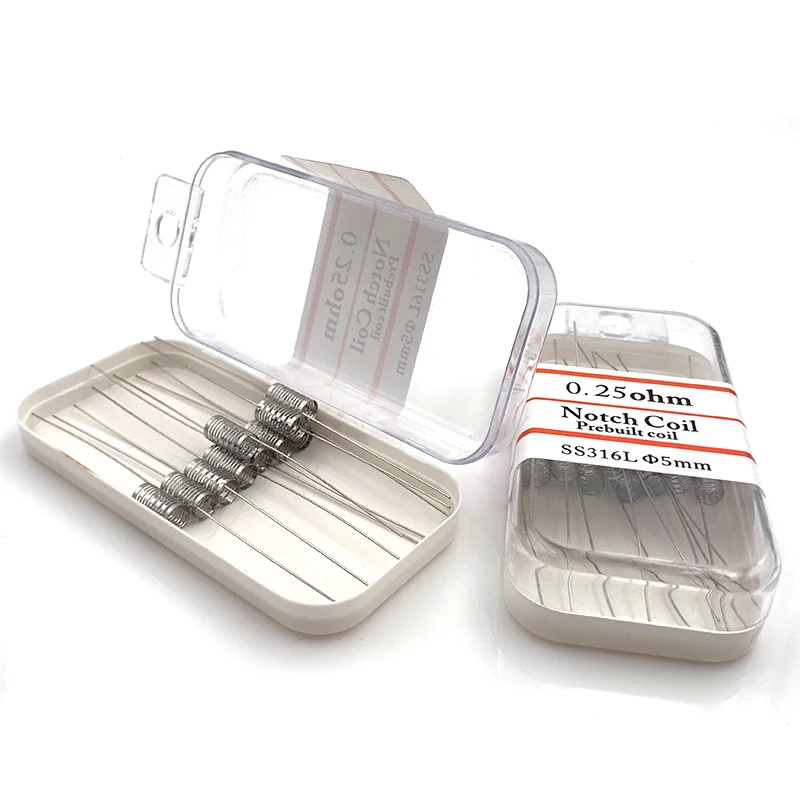 Нагревательный провод SS316L с насечкой 0 25 Ом готовая собранная головка для RDA RBA