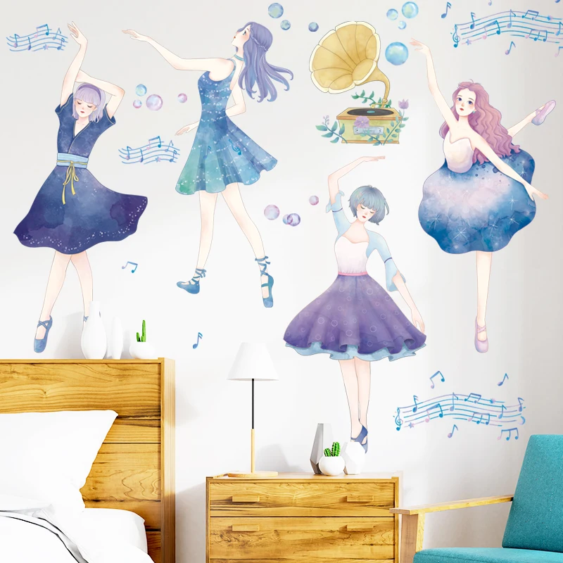 Декор для детской комнаты настенный стикер девочек Настенный декор спальни