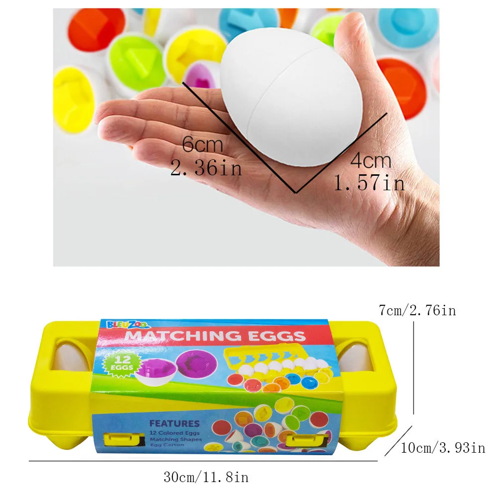 

Matching Eggs - Toddler Toys - Educational Color & Recognition Skills Study Toys